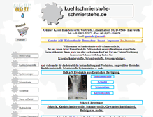 Tablet Screenshot of kuehlschmierstoffe-schmierstoffe.de